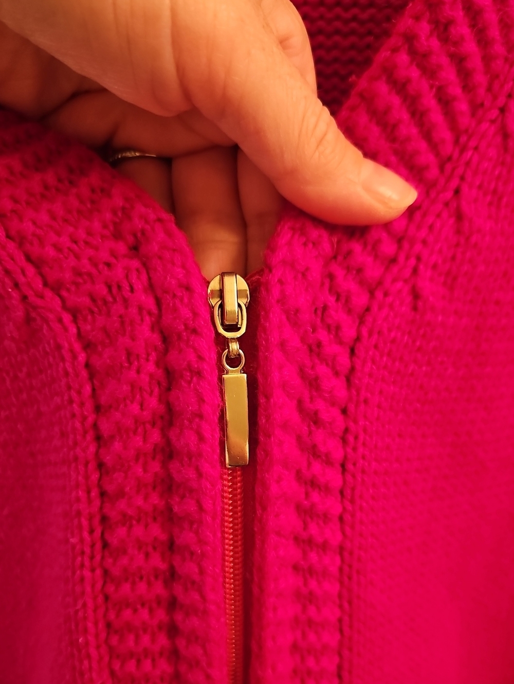 Vintage Burberry London Hot Pink Cotton Plaid Hooded Zip Sweater M, Heritage - Picture 6 of 15